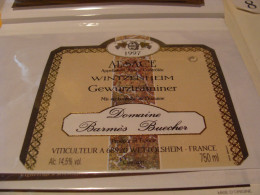 Etiquette De Vin Jamais Collée Wine Label  Weinetikett   1 Etiquettes Alsace Gewurztraminer Barmes Buecher - Gewurztraminer