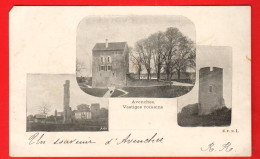 XZH-28  Avenches Multivues Vestiges Romains.  E.F.N. 1  Dos Simple Circ. 1901 - Avenches