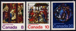 (C06-97-99a) Canada Vitraux Christmas Noel Stained Glass Windows MNH ** Neuf SC - Neufs