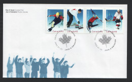 2002  Olympic Winter Games - Skating, Curling, Skiing, Hockey  Strip Of 4 Different  Sc 1936-9 - 2001-2010