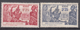 Wallis And Futuna 1939 Yvert#70-71 Mint Hinged (avec Charniere) - Neufs