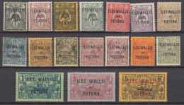 Wallis And Futuna 1920 Yvert#1-17 Mint Hinged (avec Charniere) - Ongebruikt