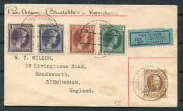 1928 Luxembourg Bruxelles - London Airmail Flight Cover - Briefe U. Dokumente