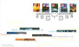 2004   Flag Over Various Towns  Sc 2076-80  From Booklets  Combination FDC - 2001-2010