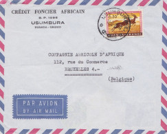 From Rwanda To Belgium - 1970 - Usumbura - Covers & Documents