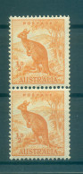 Australie 1948-49 - Y & T N. 163A - Série Courante (Michel N. 194) - Paire Coil (ix) - Nuevos