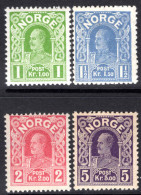 Norway 1910-18 King Haakon VII - Unused Stamps