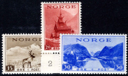 Norway 1938-39 Tourist Propaganda With Watermark Unmounted Mint. - Unused Stamps