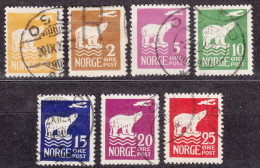 Norway Polar Bear 1925 Mi#109-115 Used - Used Stamps