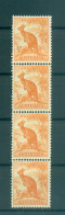Australie 1948-49 - Y & T N. 163A - Série Courante (Michel N. 194) - Bande Coil (xv) - Neufs