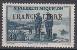 St. Pierre & Miquelon 1941 FRANCE LIBRE Mi#260 Mint Never Hinged - Nuovi