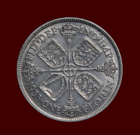 Great Britain George V 1933 Florin About EF Lustre British Two Shillings - Otros & Sin Clasificación