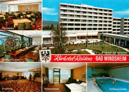 73765950 Bad Windsheim Kurhotel Residenz Restaurant Konfrenzraum Empfang Hotelzi - Bad Windsheim