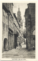 Postcard - Spain, Galicia, La Rúa De Villar, N°343 - Santiago De Compostela