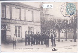 HEILTZ-LE-MAURUPT- MILITAIRES DEVANT LA MAIRIE OU MAISON COMMUNE - Sonstige & Ohne Zuordnung