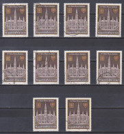 Ö-1983 - 10 X Mi 1752 (1) Gestempelt , 100 Jahre Wiener Rathaus - Lettres & Documents