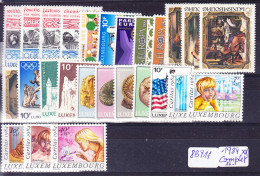 LUXEMBOURG ANNEE COMPLETE 1984 ** MNH . (8B911) - Annate Complete