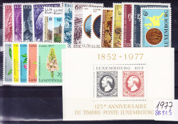 LUXEMBOURG ANNEE COMPLETE 1977 ** MNH,  (8B915) - Années Complètes