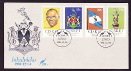 Ciskei - 1981 - Independence  - First Day Cover - Small - Briefe