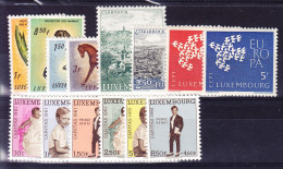 LUXEMBOURG ANNEE COMPLETE 1962 ** MNH,  (8B924) - Années Complètes