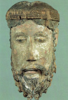 CPM - N5 - PARIS - LOUVRE - DPT DES SCULPTURES - TETE DE CHRIST COURONNE - BOIS POLYCHROME - AUVERGNE - LAVAUDIEU - 12EM - Sculture