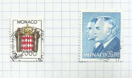 Monaco N°1613, 1614 Cote 4.70€ - Oblitérés