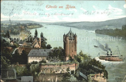 41506338 Eltville Rheinpanorama Schiffe Burg Kuenstlerkarte Eltville - Eltville
