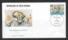 COTE D'IVOIRE 1980  FDC  A.S.E.C.N.A YVERT N°534 - Sonstige (Luft)