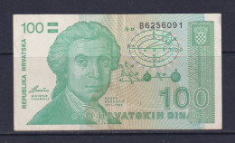 CROATIA - 1991 100 Dinara Circulated Banknote - Kroatien