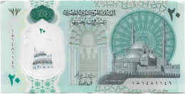 20 Pounds Egypt   First 20 Pounds Polymer Hassan Abdallah [Circulated]  (Egypte) (Egitto) (Ägypten) (Egipto) (Egypten) - Egitto