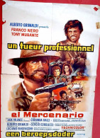 Affiche Ciné Orig EL MERCENARIO Corbucci Franco Nero Morricone Jack Palance 35X50 1968 - Affiches & Posters