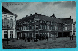 * Zottegem - Sotteghem (Oost Vlaanderen) * (SBP, Nr 8) Place De La Gare, Stationsplein, Animée, Café, Unique, TOP - Zottegem