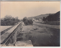 Eisenbahnbrücke Bahn 760mm Railway Bridge Small Village To Identify Mosque Unique Authorized Photo Not Postcard (bo891) - Bosnie-Herzegovine