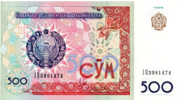 OUZBÉKISTAN - 500 Soʻm 1999 UNC - Oezbekistan