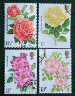 Royal National Rose Society Fleur Flower Mi 711-714 1976 Used Gebruikt Oblitere ENGLAND GRANDE-BRETAGNE GB GREAT BRITAIN - Usati