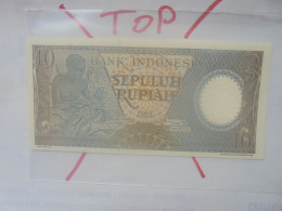 INDONESIE 10 Rupiah 1963 Neuf (B.32) - Indonésie