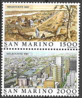 SAN MARINO - 1984 - MELBOURNE - DITTICO -  NUOVO MNH** ( YVERT 1095\6 - MICHEL 1301\2 PAAR - SS 1142\3) - Nuevos