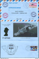 (0023) Aérogramme Raid Aérien Toulouse Gibraltar 1991 - 1960-.... Afgestempeld