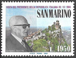 SAN MARINO - 1984 - PRESIDENTE PERTINI -NUOVA MNH** ( YVERT 1097 - MICHEL 1303- SS 1144) - Ongebruikt