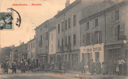 54 - SAINT-SEBASTIEN - MAXEVILLE - Beau Cliché Animé D'une Rue De La Ville - ADRIAN Coiffeur - Maxeville