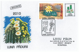 COV 63 - 928 CACTUSSES, Romania - Cover - Used - 2010 - Cactusses