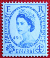 40th Inter-Parliamentary Union Conference QE II (Mi 302) 1957 Ongebruikt MH / * ENGLAND GRANDE-BRETAGNE GB GREAT BRITAIN - Neufs