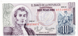 COLOMBIE - 10 Pesos 1980 UNC - Colombie