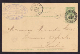 667/40 - Archive Louis MASELIS Roulers -  Entier Postal Armoiries CHAPELLE LEZ HERLAIMONT 1903 - Commande De Mais Blanc - Postkarten 1871-1909
