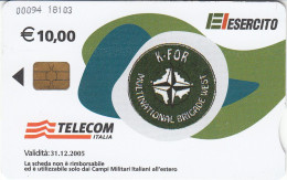 Italia Scheda Telefonica Chip Solo Per Basi Militari - Cod.94 - Sonderzwecke