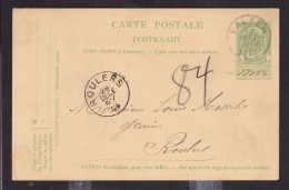 669/40 - Archive Louis MASELIS Roulers -  Entier Postal Armoiries FALAEN 1904 - Signé Hensival - CC. Trèfle Violet - Tarjetas 1871-1909
