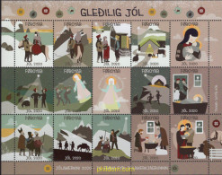 638199 MNH FEROE 2020 NAVIDAD - Färöer Inseln