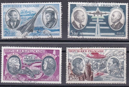 France  Poste Aérienne 1970-73 YT 44 - 46-47-48 Oblitérés - 1960-.... Usati