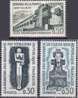 France TUC De 1962 YT 1335-36-37 Neufs - Other & Unclassified