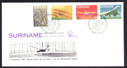 Suriname Republiek / Surinam Republic FDC E028 Airplane (1978) - Suriname